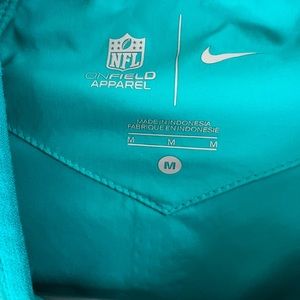 Miami Dolphins Nike Lockdown Half-Zip Jacket - Aqua size medium